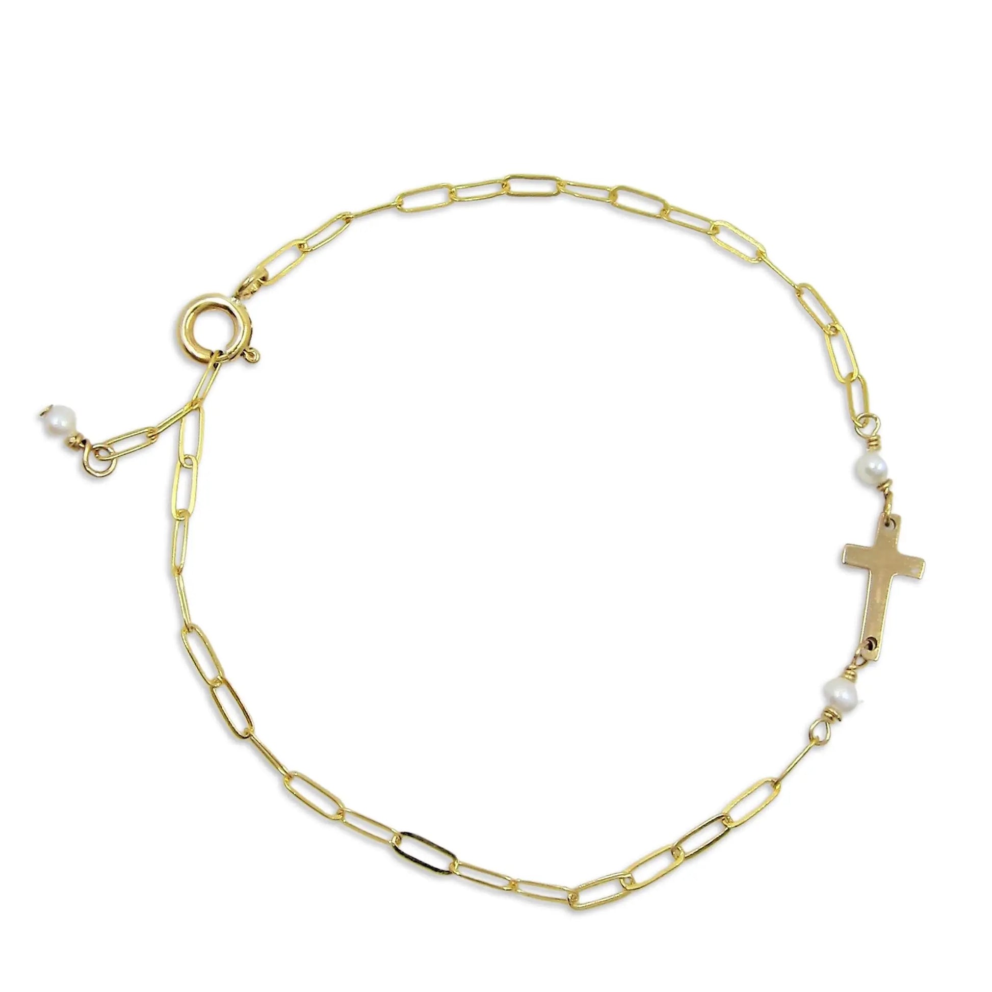 Tiny Cross Bracelet