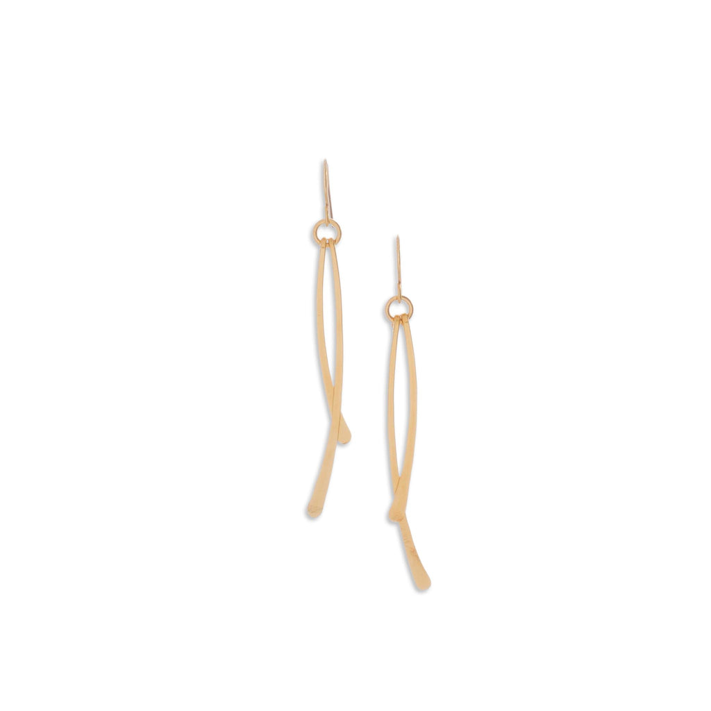 Forged Double Stick Earrings